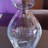 Crystal vase, tulip collar, faceted