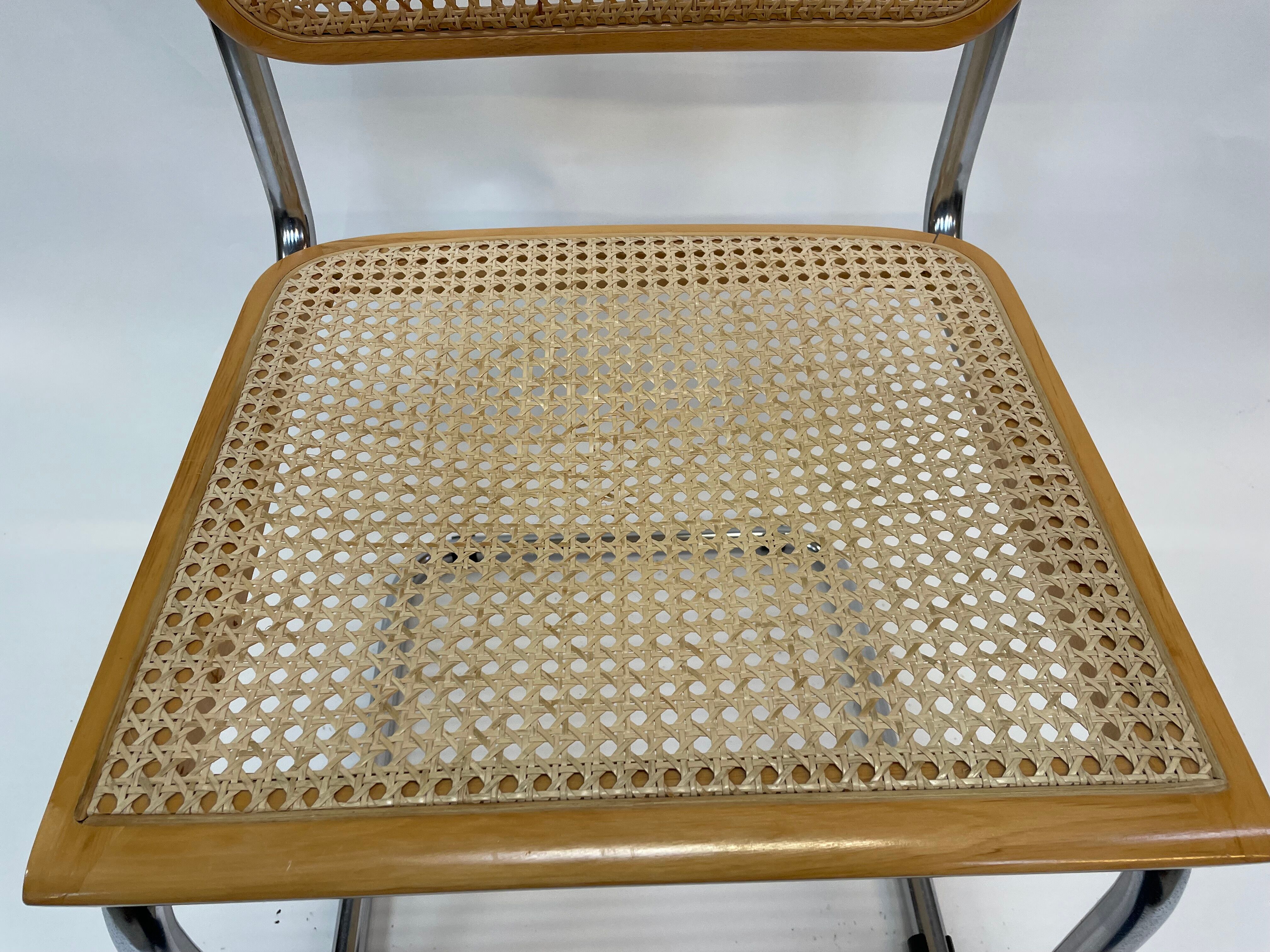 Cesca design chair b32 model in chrome