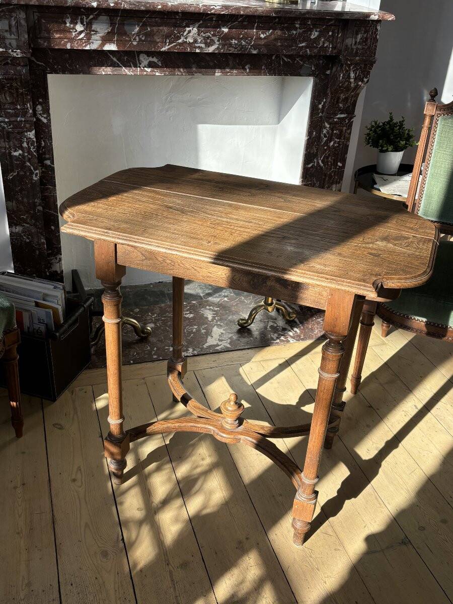 Small Louis XVI oak side table