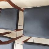 6 vintage Scandinavian teak chairs