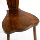 Solid wood chair with an ornate, hand-carved backrest – Made in Spain