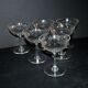 Baccarat set of 6 champagne glasses Nancy in cut crystal organ pipe design 11.5 cm