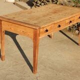 Old fir farmhouse table - 4 drawers