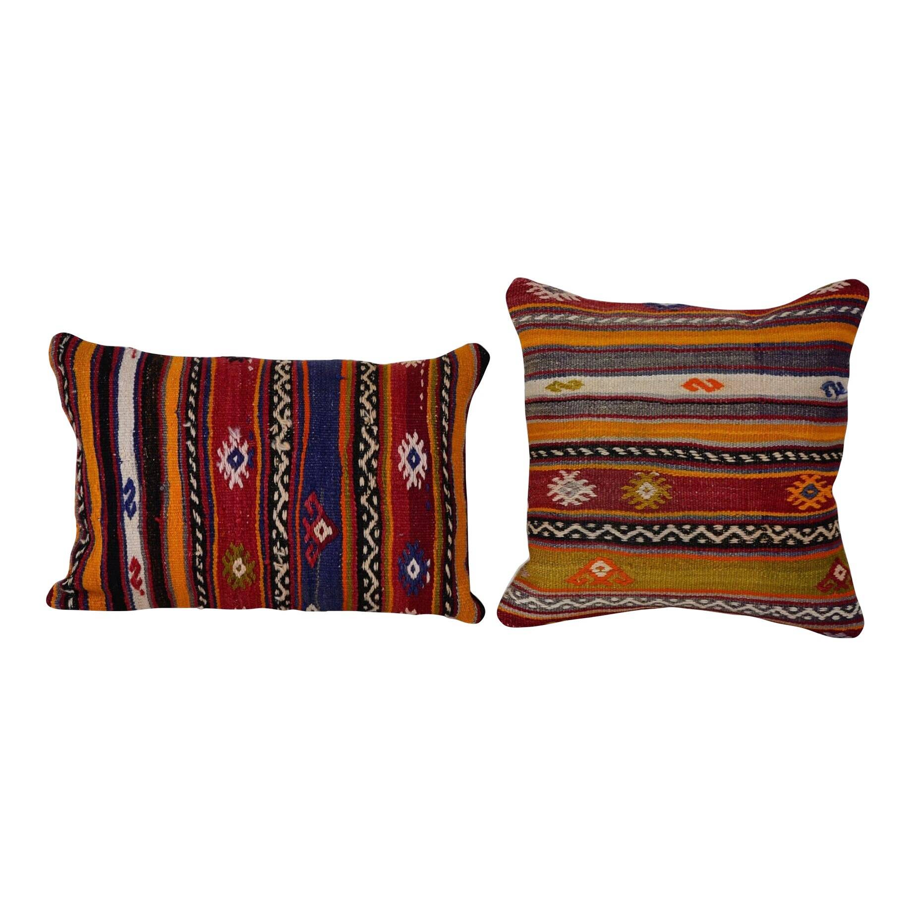 Set of 2 vintage Turkish cushion covers 41x61 cm