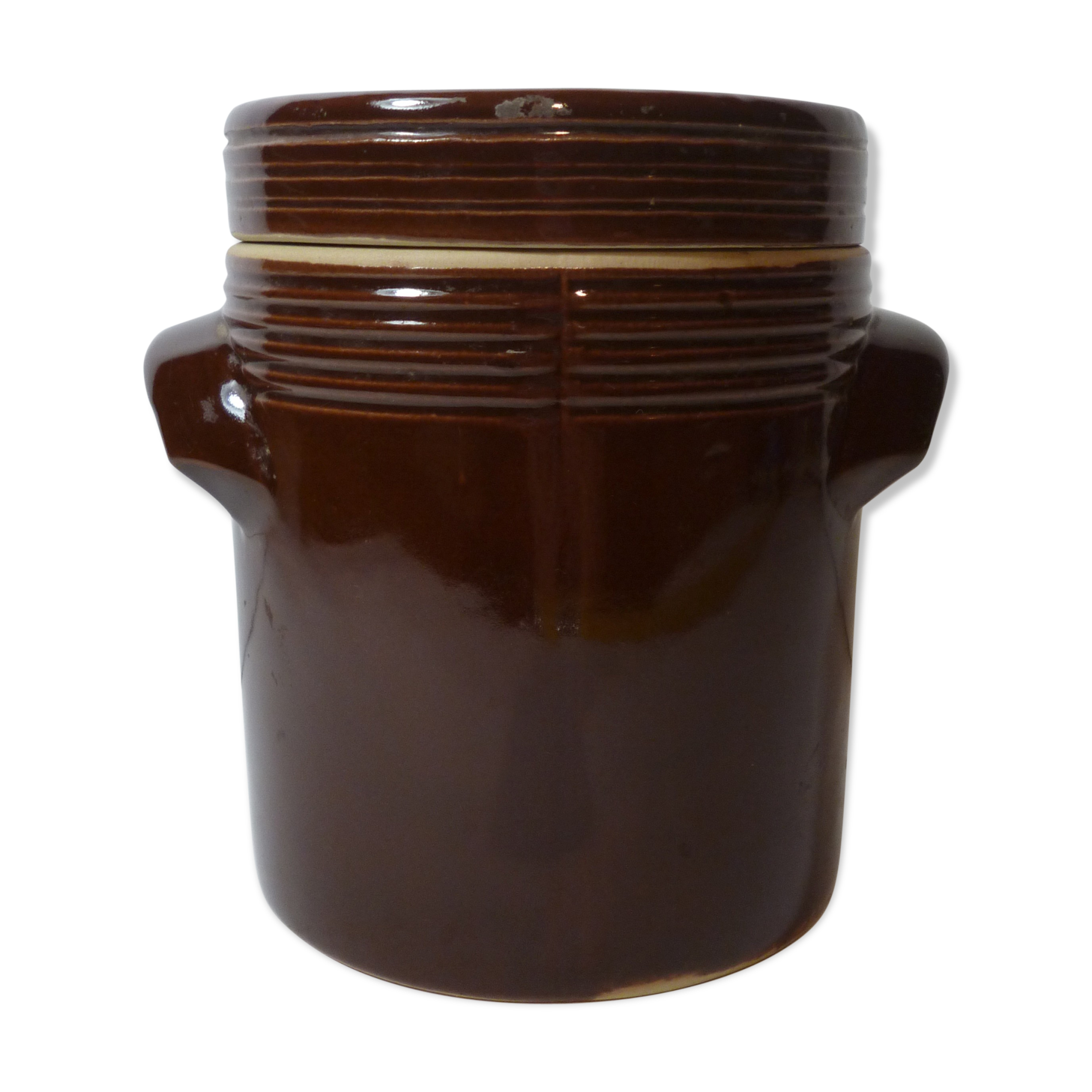 sandstone pot with lid