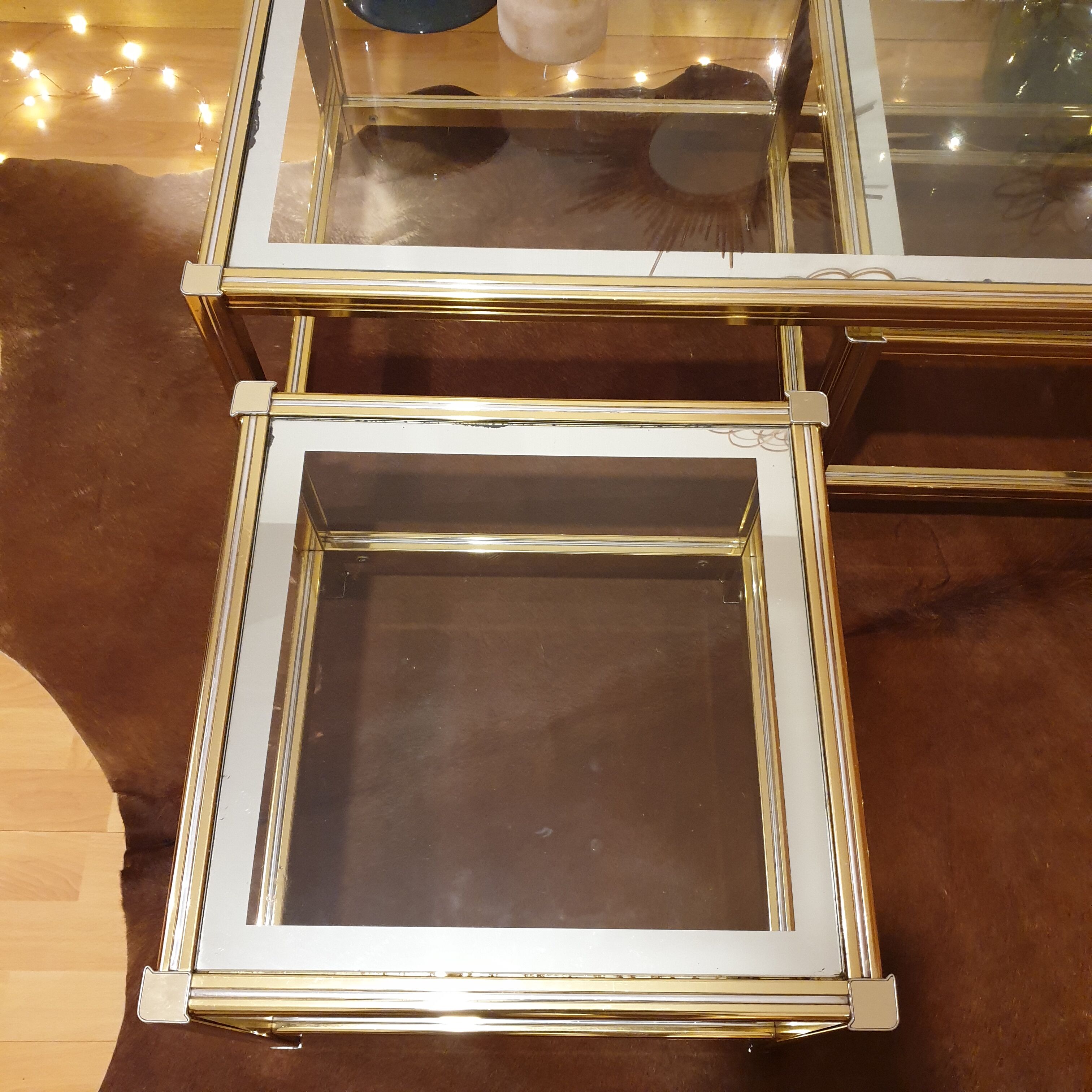 Tables gigognes Rochebobois vintage