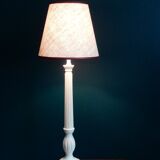 Conical lampshade in old upcycled hemp