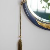 Art deco carved wooden mirror