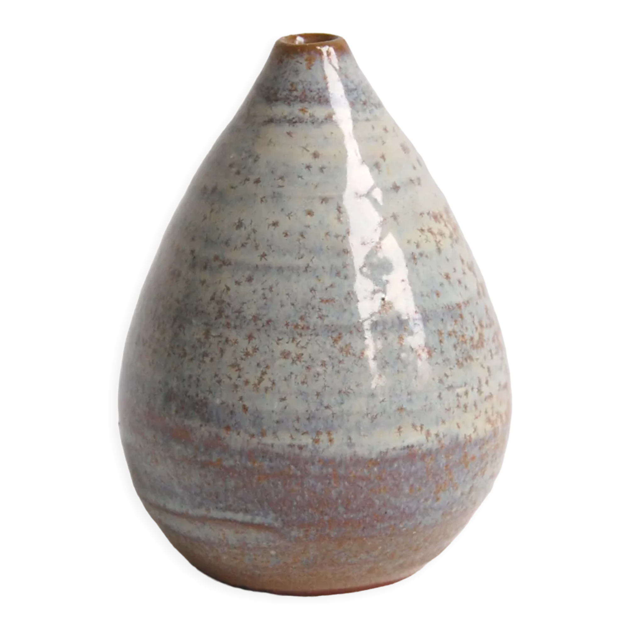 Miniature drop-shaped soliflore vase by Antonio Lampecco