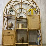 Vintage rattan shelf