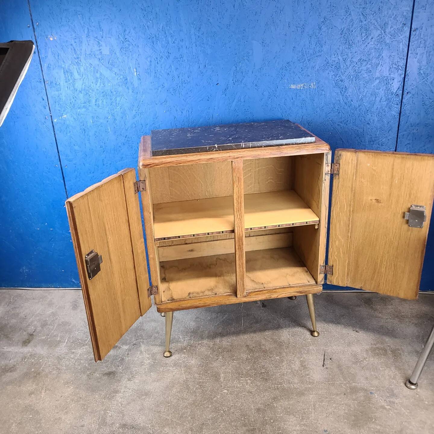 End table, vintage art deco bedside