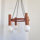 Vintage teak pendant lamp