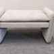 Velvet ottoman footstool by Steiner, France circa 1970