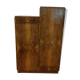 Asymmetrical cabinet Art Deco walnut