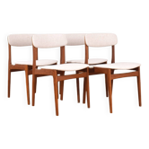 Chaise de Salle à Manger Mid-Century en Teck par B. Rasmussen pour Thorsø Stolefabrik, Danemark, 1960s, Set de 4