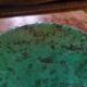 Ceramic bowl with malachite green glaze. 1950s. Ceramic bowl with green glaze.