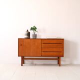 Teak sideboard with sliding door