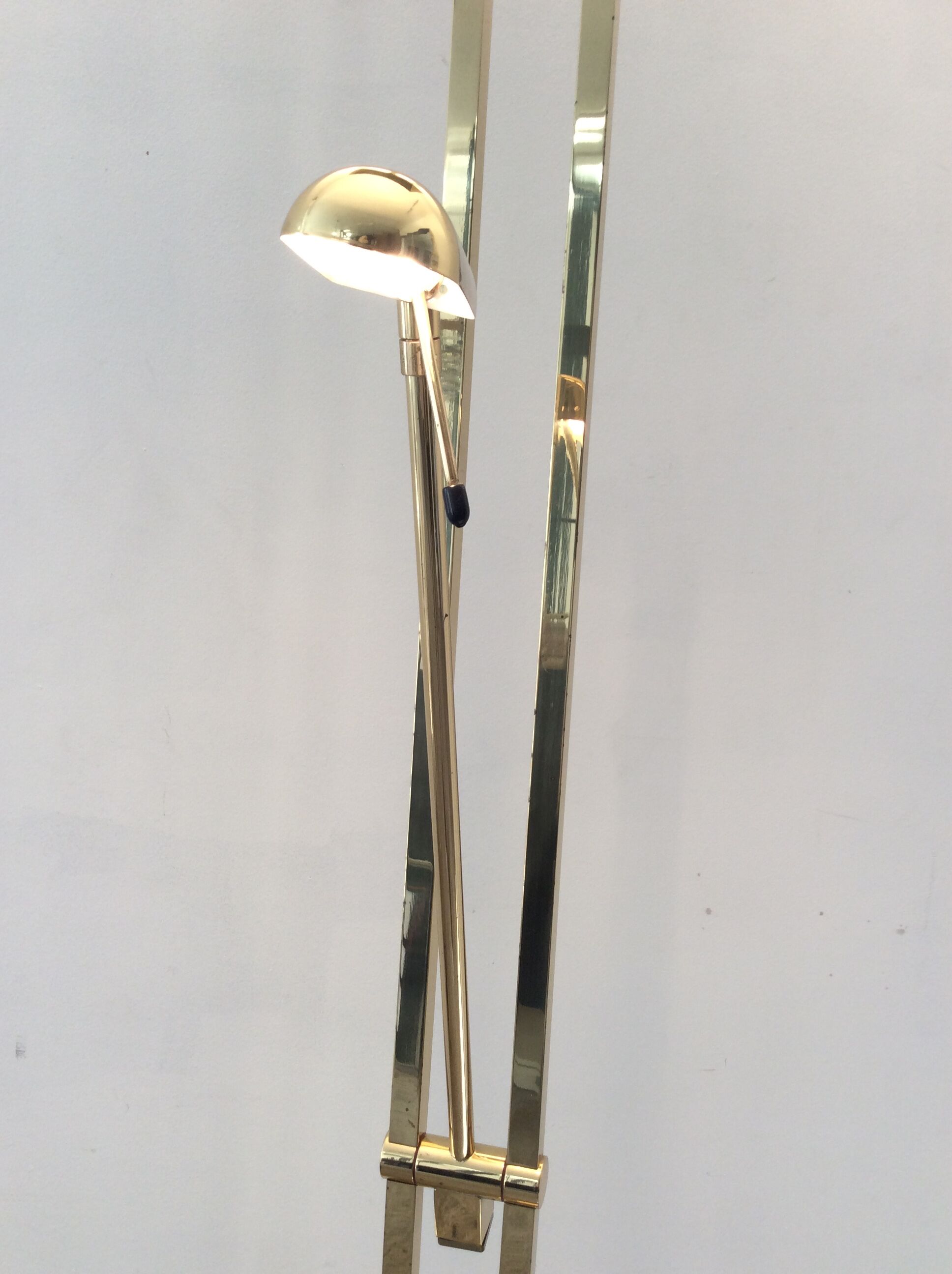 Deknudt brass floor lamp from the 70s