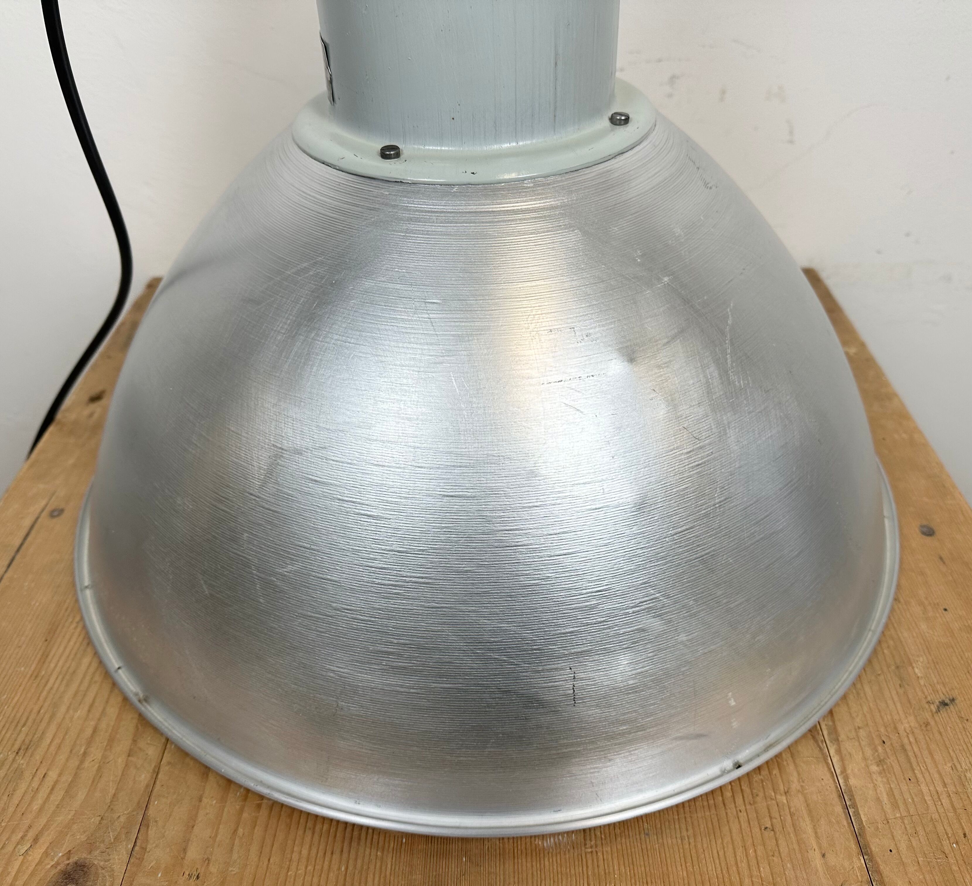 Industrial aluminium pendant light from Elektrosvit, 1960s
