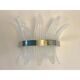 Belt sanded”palmette” murano glass wall sconce
