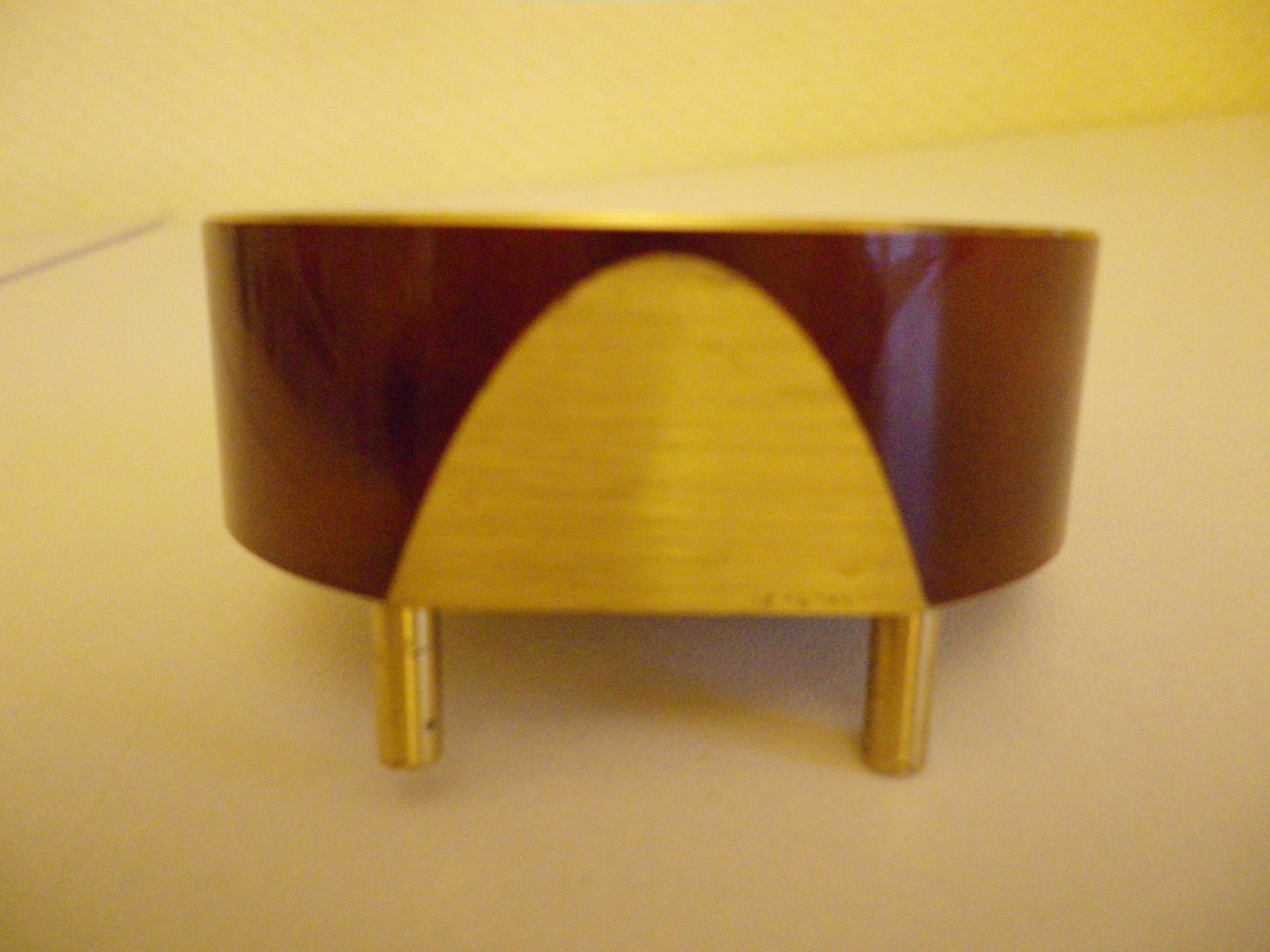 Uti clock from France - brass and lacquer - 1950s/1955