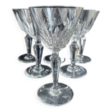 6 port glasses stamped Baccarat - Service Austerlitz
