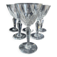 6 port glasses stamped Baccarat - Service Austerlitz