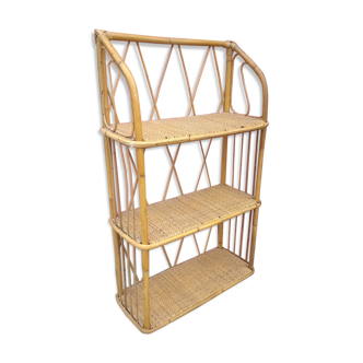 Rattan shelf