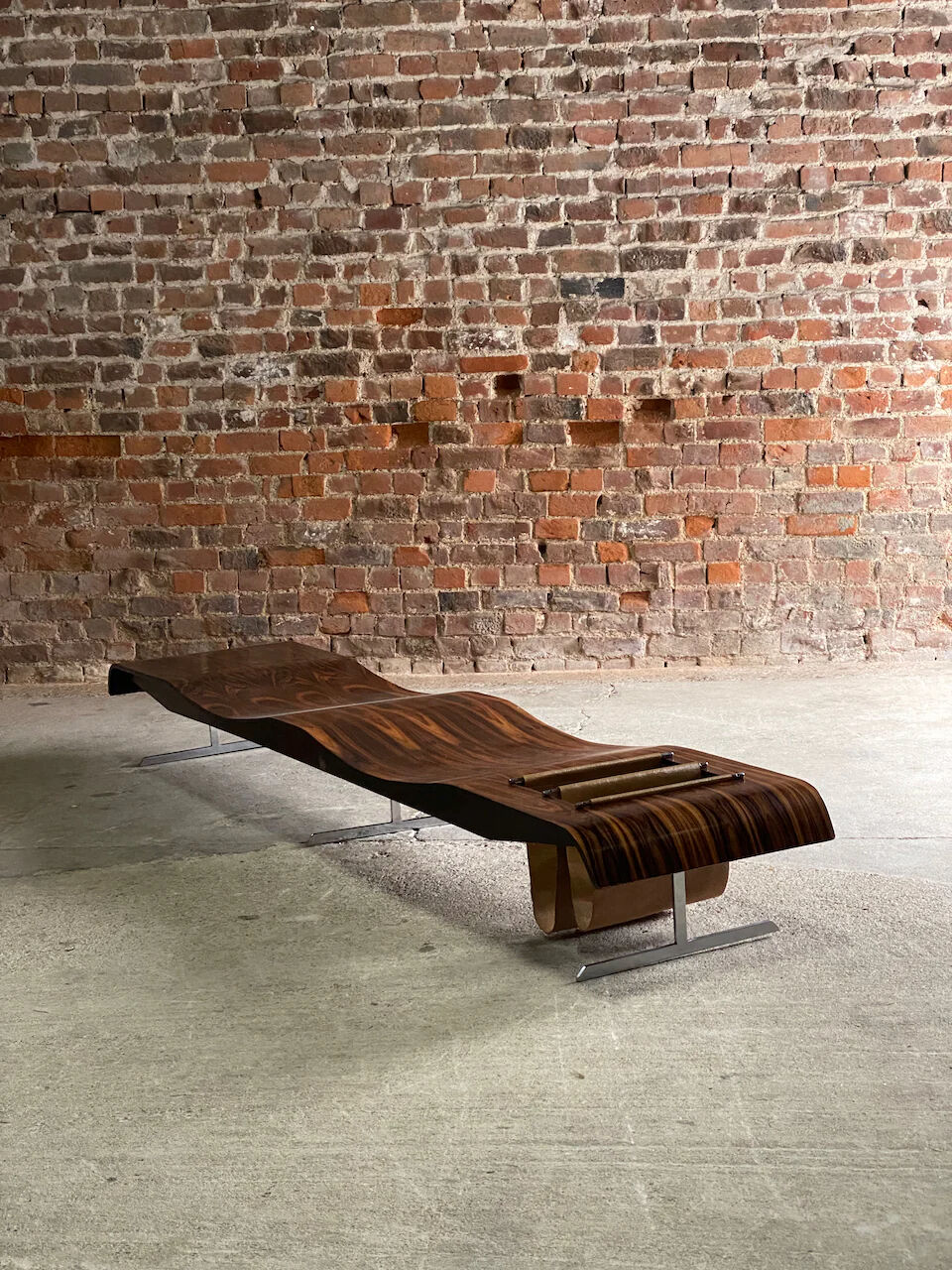 Jorge Zalszupin Onda Bench by L’atelier 1960