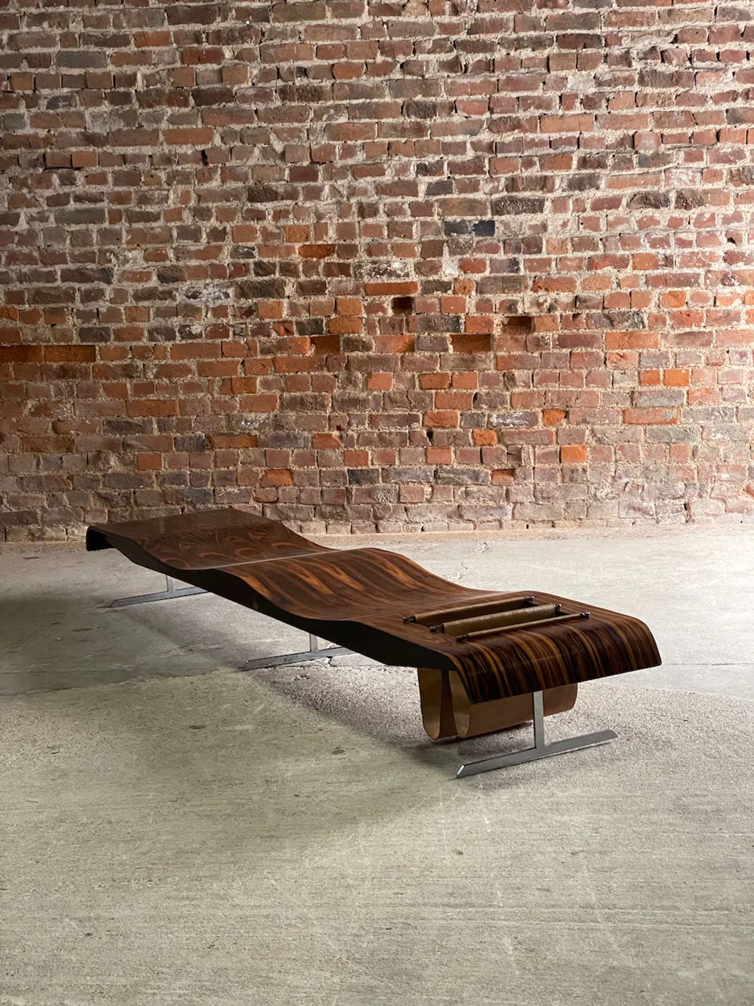 Jorge Zalszupin Onda Bench by L’atelier 1960
