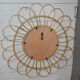 Miroir en rotin en forme de fleur 67 x 67 cm