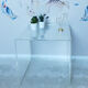 Plexiglas side table 40 x 40 x 40