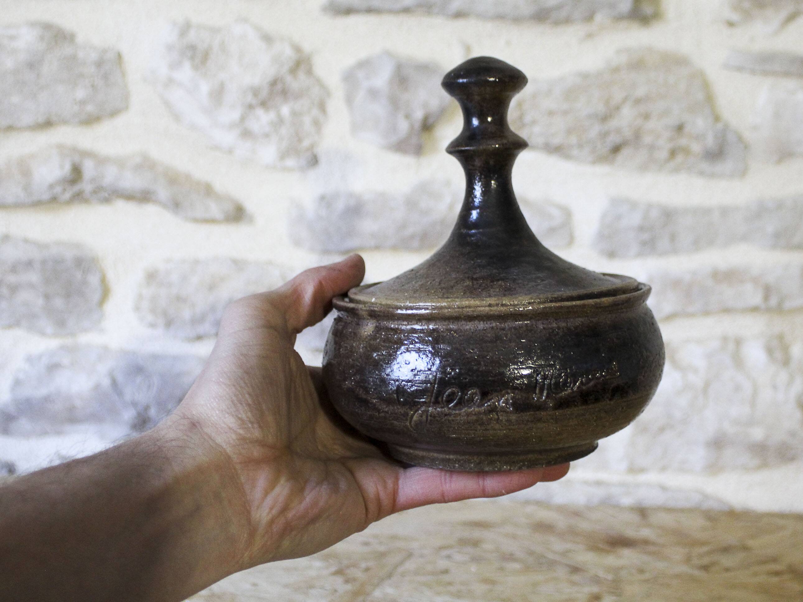 Jean Marais ceramic covered pot