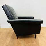 Fauteuil skaï noir