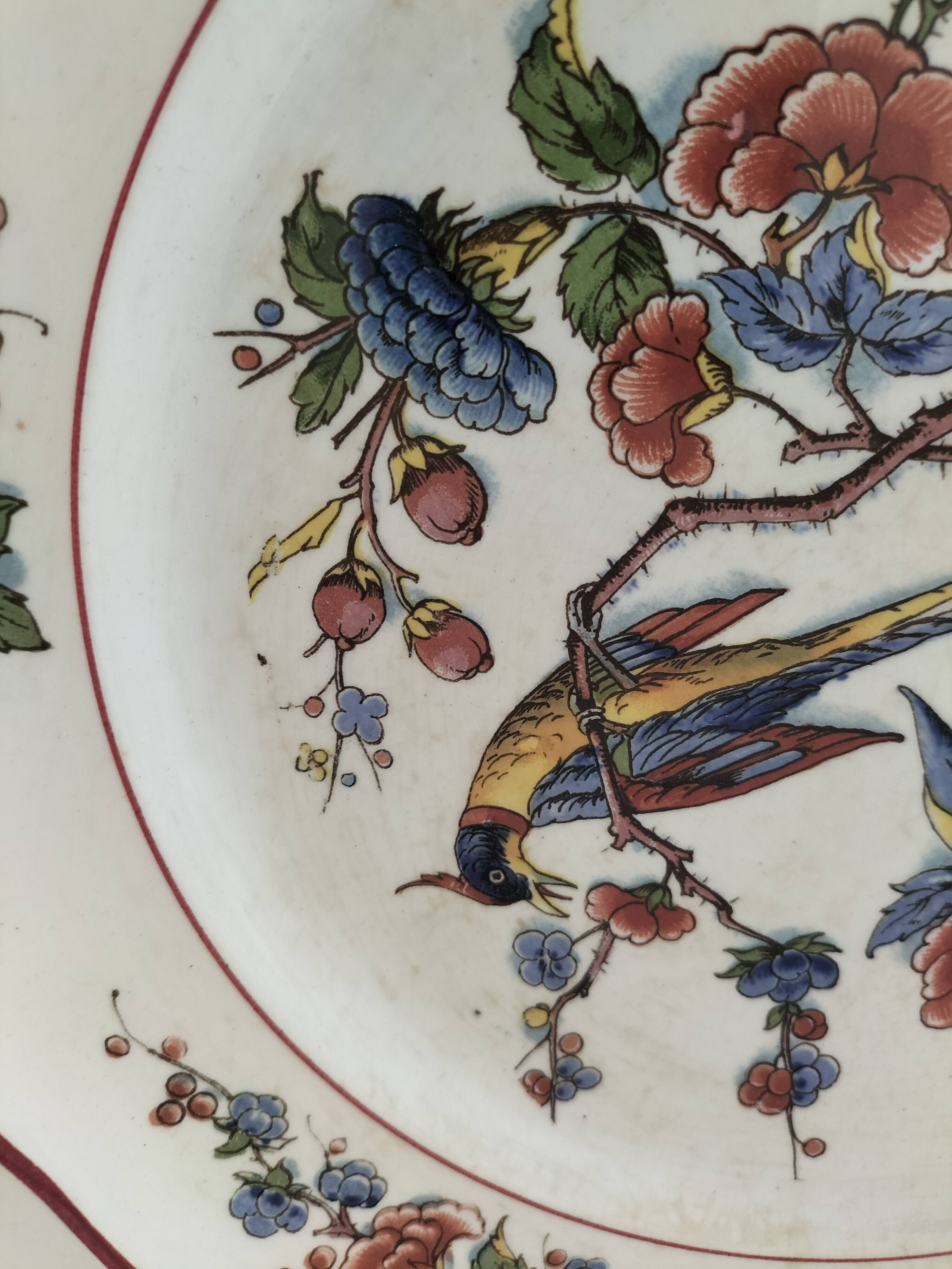 Assiette vintage Villeroy & Boch modèle Rouen