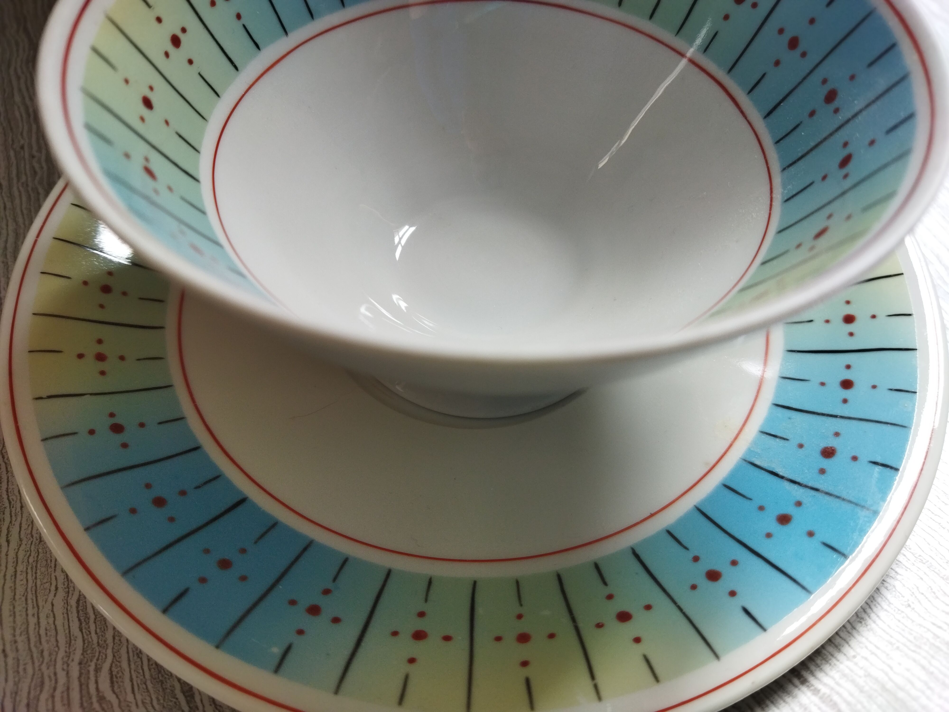 German Weisswasser porcelain cup