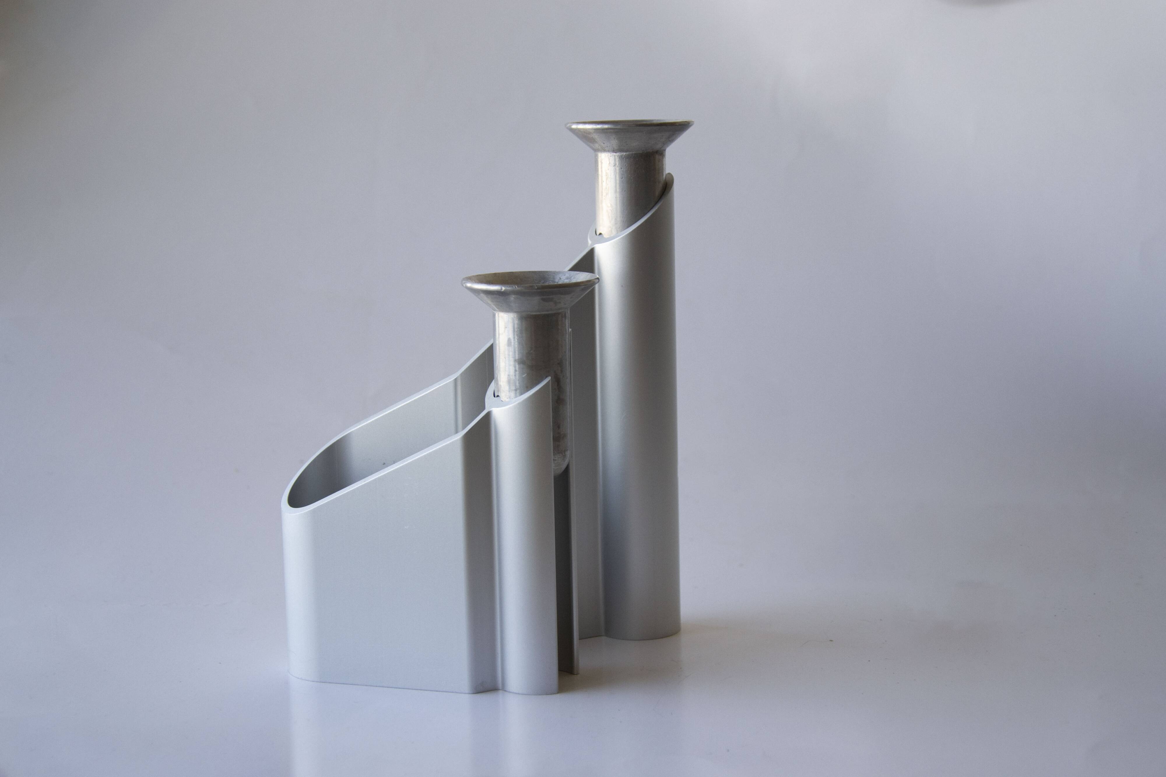 Chandelier double « Labyrinth » par Lene Munthe pour Georg Jensen, 1990s