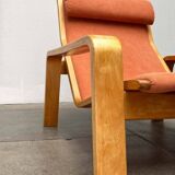 Mid-century modern Pulkka lounge chair by Ilmari Lappalainen for Asko, 1960s.