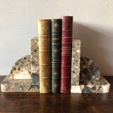 Old marble bookends