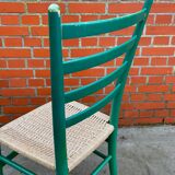 Lot de 4 chaises en bois dans le modèle italien de Chiavari