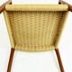 Sculptural Scandinavian Modern Armchair Mod. 57 in Teck and Paper