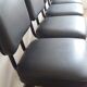 Set of 5 black industrial chairs - 1960s