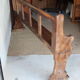 Oak church bench