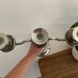 Silver metal candlestick