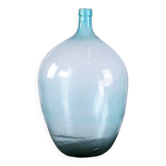 Vintage Turquoise Glass Bottle "Lady Jeanne" - France