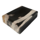 Symmetrical multicolored petrified wood soap dish