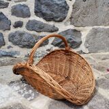 Wicker log basket