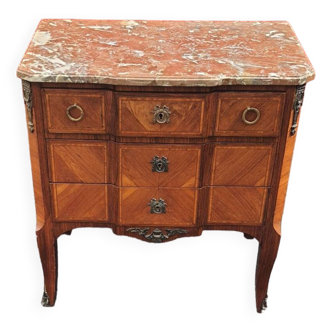 Marquetry chest of drawers