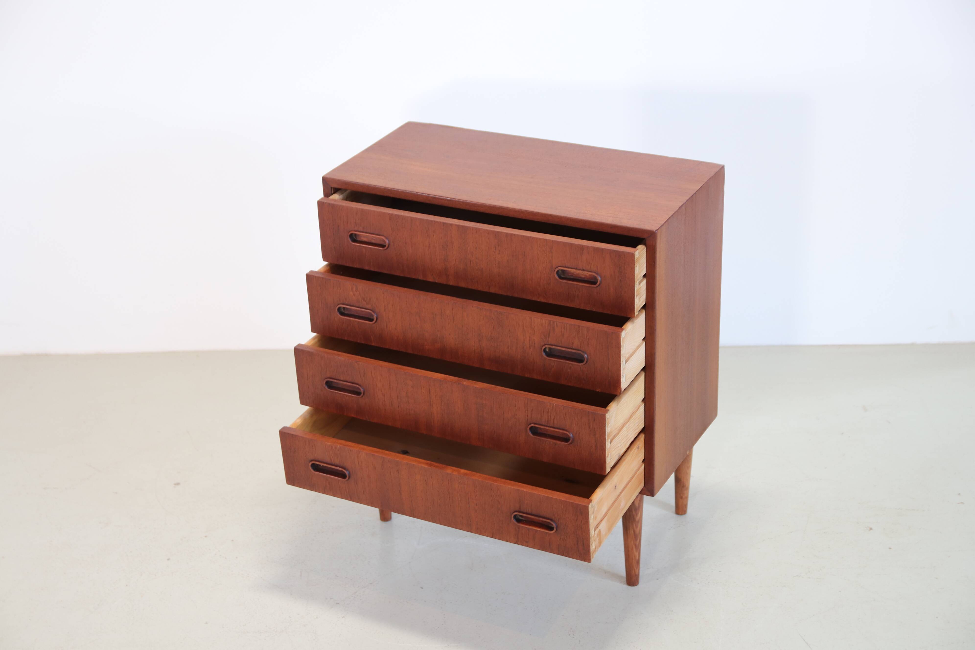 Danish design chest of drawers in teak