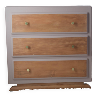 Vintage 50s pine chest of drawers